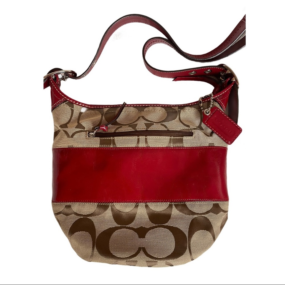 Coach Rugby Stripe Signature Bucket Shoulder Bag